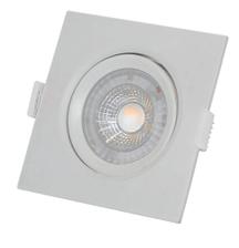 Spot De Led Embutir Quadrado 3w Branco Alum Movel Branco -