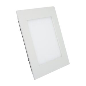 Spot De Led Embutir Quadrado 6w Amarelo Alum Movel Branco -