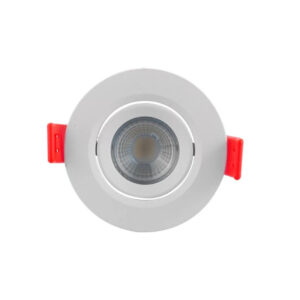 Spot De Led Embutir Redondo 3w Branco Alum Movel Branco - Ec