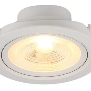 Spot De Led Embutir Redondo 6w Amarelo Alum Movel Branco -