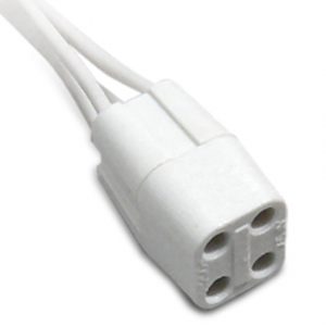 Soquete Com Rabicho Para Lâmpada Circular 4 Polos 111 - Redy