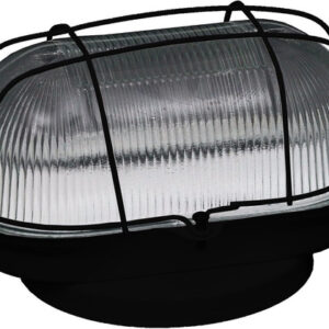 Luminaria Tartaruga Acrilico Preta - Oval JR