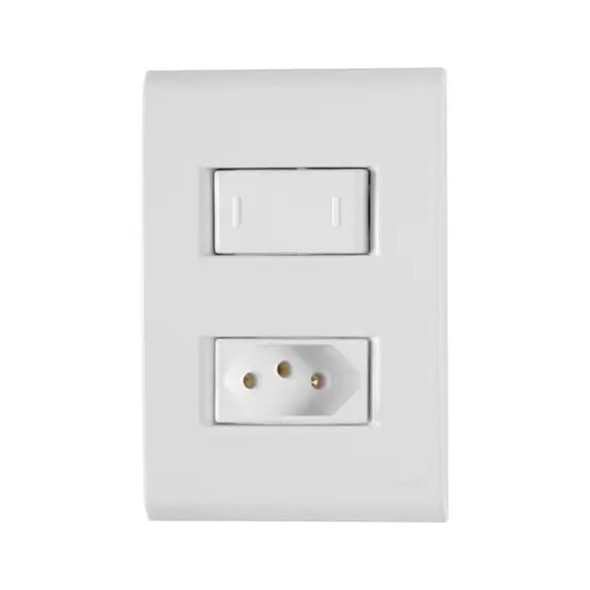 Conjunto 4x2 1 Interruptor Simples E Tomada 10a 170264 Liz