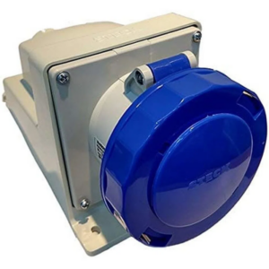 Tomada Sobrepor 3p+t 63a 220v 9h Azul - N-4509 Steck