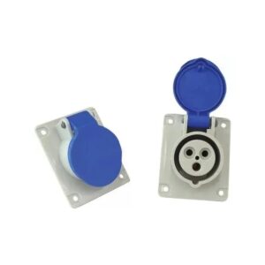 Tomada Embutir 3p+t 63a 200/250v 9h Azul - N-4549 Steck