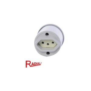 Tomada Sobrepor 2p+t Redonda 20a Cinza - Radial