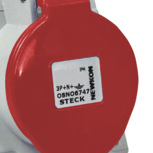 Tomada Embutir 3P+N+T 16A 440V Vermelha N-5046 - Steck