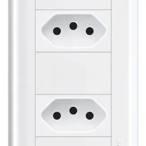 Conjunto 4x2 2 Tomada 2p+t 20a Branco - 1434 Fame Modulare