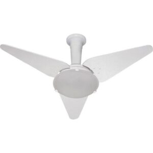 Ventilador De Teto Omena 3p 220v Branco - Tron Cor das pás:Preto/Branco;Voltagem:220V