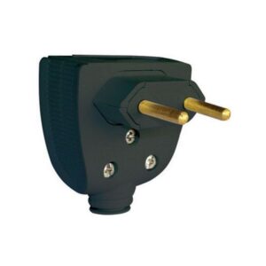 Plugue Macho 90° Com Prensa Cabo 2P+T 10A V.20PT - Voltim