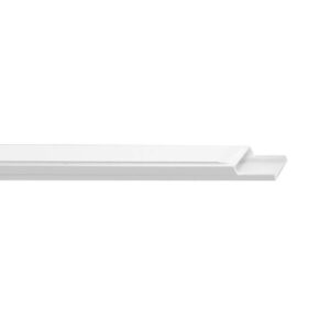 Canaleta Lisa 10x10mm 2 Metros Branca Com Fita - Alumbra