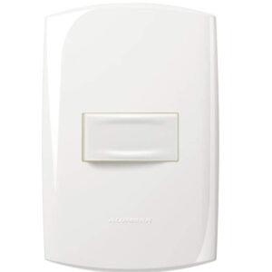 Conjunto 4x2 Interruptor Simples 10A Branca 4411 - Bliss