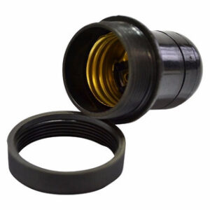 Soquete Para Abajur Preto Lustre 1103 - Perlex