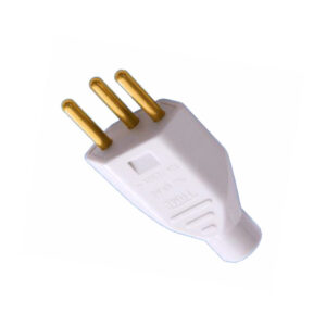 Plug Macho 2P+T 10A Prensa Cabo Cinza 40 Unidades 2985 Fame