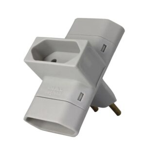 Plug 3 Saidas 10A Cinza 690652 - Pial