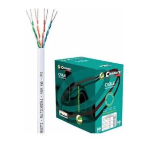 Cabo Multicameras 4P CFTV 300Mts Branco Condutti