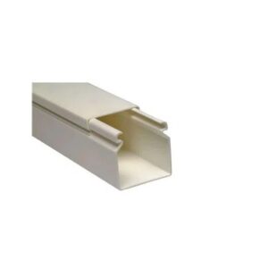Canaleta Lisa 22x22mm Creme - Dutoplas