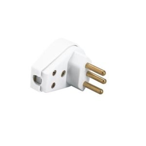 Plug Triangulo 10A Branco 2044 Midi - Perlex