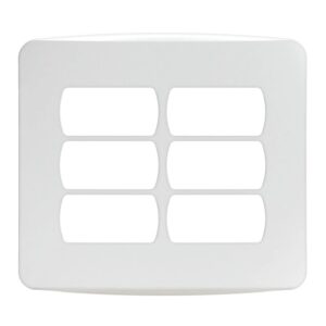 Placa 4x4 3+3 Postos Branco - Blux Home