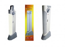 Luminária De Emergência 1+24 Leds + Radio Digital Fm - Yasin