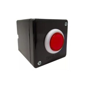 Botoeira Para Acionamento Com Caixa Preta/Vermelho Stilus