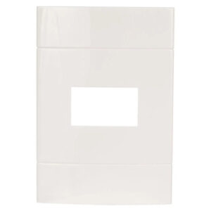 Placa 4x2 1 Posto Horizontal Branca PRM044211 - Decor