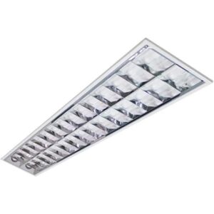 Luminária AltoBrilho Emb 2x32/36/40 Refle/Aleta -Lumepetro