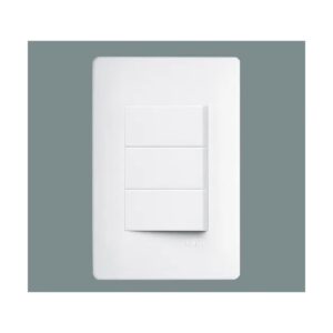 Conjunto 4x2 3 Interruptores Simples 16a - 2095 Fame Habitat
