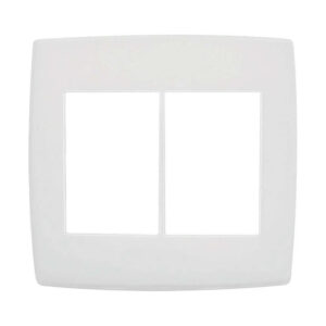 Placa 4x4 3+3 Postos Radial Perola Branca