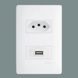 Conjunto 4x2 Tom 10a+ Tom Usb Separadas - 2737 Fame Habitat