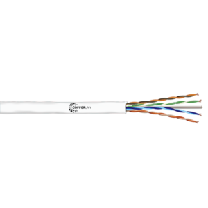 Cabo LAN 4Px24 Homologado CAT5E 305Mts Branco Copperlan/Norp