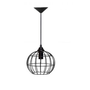 Pendente Decorativo Retro Bolinha 19x20cm Preto - MS