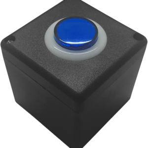 Botoeira Para Acionamento Com Caixa Preta/Azul Stilus