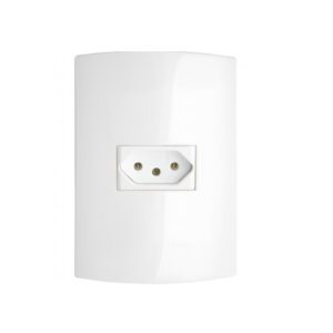 Conjunto 4x2 Tomada 10A Branca PRM2471 - Lumen
