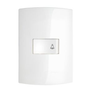 Conjunto 4x2 Pulsador Campainha Branco PRM2461 - Lumen