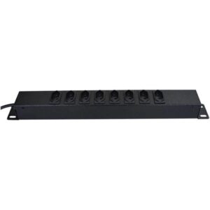 Calha Universal 8 Tomadas 10A Preto Hepson