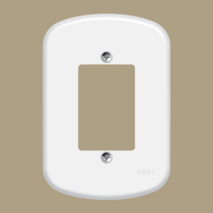 Placa 4x2 F3P 1369 - Fame Blanc