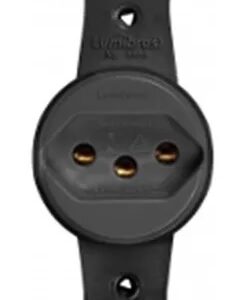 Tomada Com Haste 2p+t 10a Preta - 6013.2 Lumibras