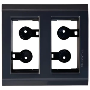 Placa Para Movel 2 Posto Preta - Tramontina Liz