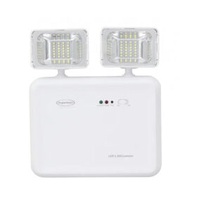 Luz De Emergência/bloco 1200lms Bivolt 2 Farol - Segurimax Branco 127/220v