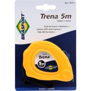 Trena Color ABS Com Trava 5Mts 16mm 8777 - Brasfort