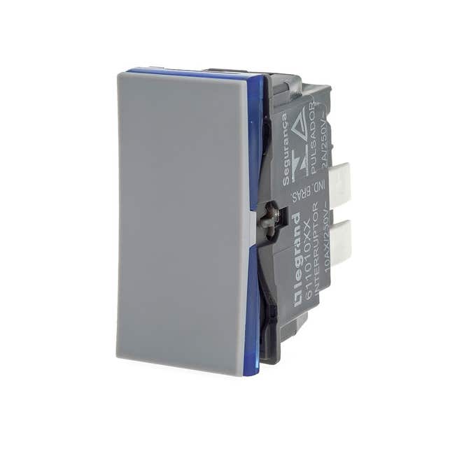 Modulo Interruptor Simples Cinza 611010CZ - Pial Plus+