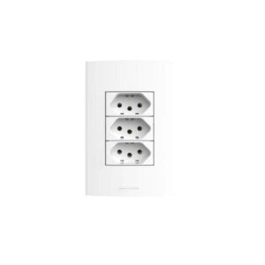 Conjunto 4x2 3 Tomadas 10A Branca 85140 - Inova Pro