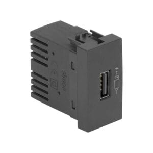 Modulo Tomada Usb 2.1a Turbo Charge Bivolt Grafite 30380-38