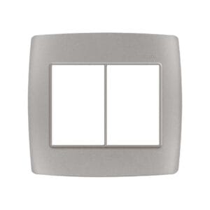Placa 4x4 3+3 Postos Aluminio 30913-54 - Simon 30