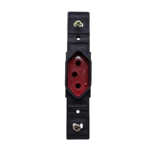 Tomada 2P+T Com Placa Vermelha 20315 - Transmobil