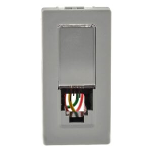Modulo Tomada RJ11 4 Fios Cinza 615010CZ - Pial Plus+