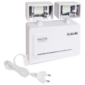 Luminaria de Emergência 2 Farois 3000Lms Biv - Segurimax