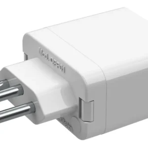 Plug Protetor de Surto 3 Pinos 20A Branco QPP04B Qualitronix