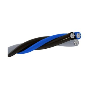 Cabo Triplex 1kV 10mm Preto/Cinza/Azul 100 Metros - Megamax